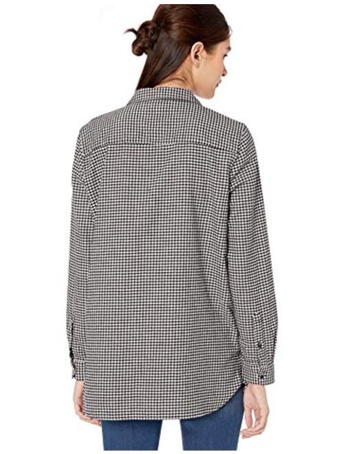 Amazon Brand - Goodthreads Women's Heavyweight Flannel Two-Pocket Relaxed Shirt