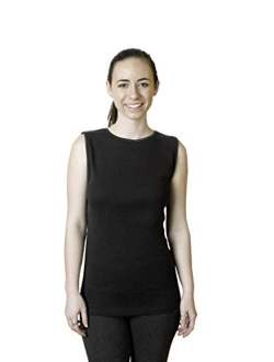 Rosette Womens Sleeveless Undershirt - Cotton High Neck, Full shoulder design