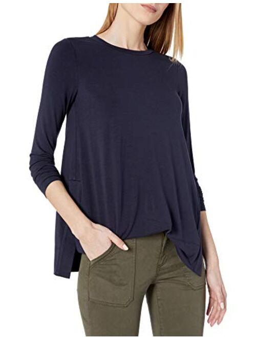 Amazon Brand - Daily Ritual Women's Long-Sleeve Split-Hem Tunic