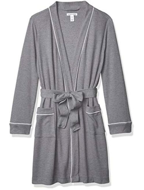 Amazon Essentials Women's Lightweight Waffle Mid-Length Robe