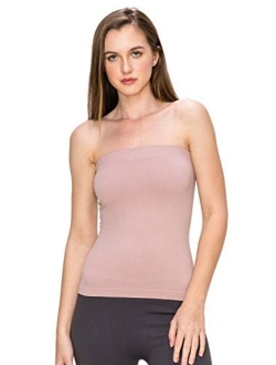 Kurve Medium Length Tube Top with Built-in Shelf Bra, UV Protective Fabric UPF 50+ (Made with Love in The USA)