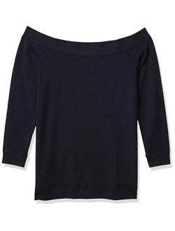 Amazon Brand - Daily Ritual Women's Terry Cotton and Modal Cold Shoulder Tunic