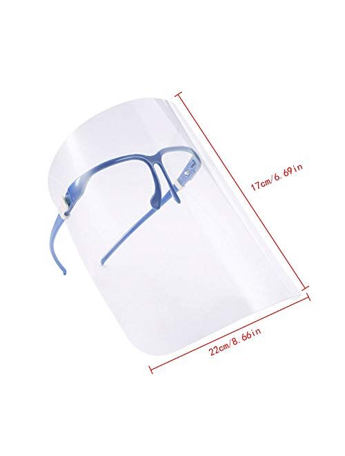 Kitchen Cooking Anti-oil Splash Face Shield,Clear Double-side Anti-fog Avoid Kitchen Oil Face Shield Protector Random Color