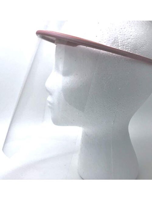 Face Shield for Women Lightweight Pink White Gold Blue Facial Visor Protector only 25g