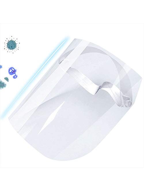 TERAISE Anti-Saliva Face Shields for Men and Women Transparent Protective Adjustable Size Anti-Fog Dust-Proof