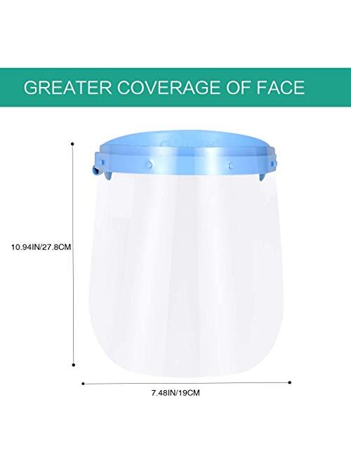 EFK-II Supply USA Fast Delivery Adjustable Dental Anti Fog Face Shield 20 Plastic Protective Films Visors