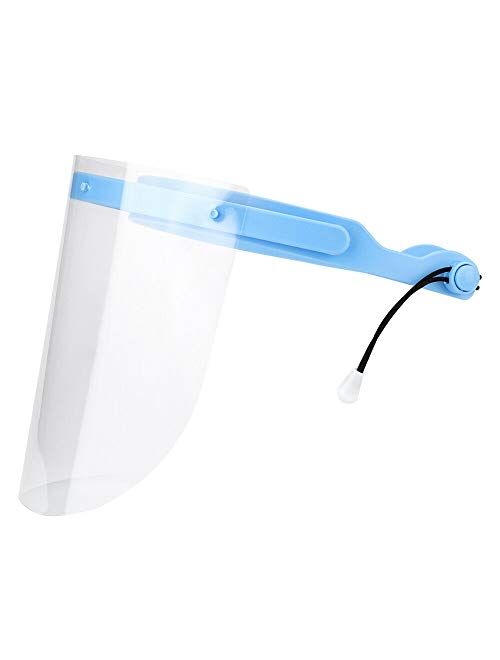 EFK-II Supply USA Fast Delivery Adjustable Dental Anti Fog Face Shield 20 Plastic Protective Films Visors