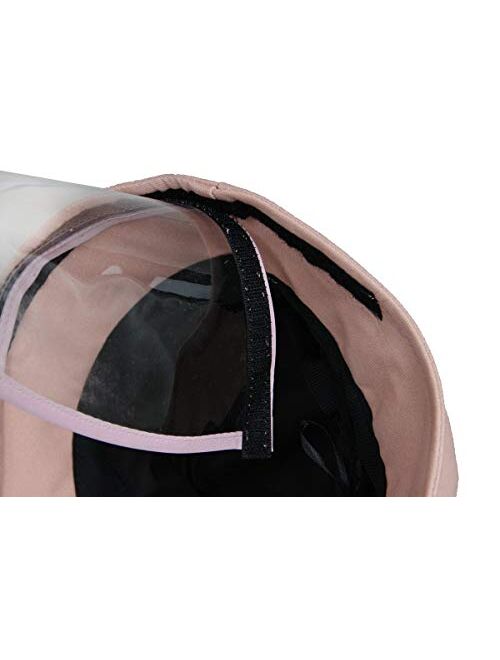 Letusto Protective Facial Mask Safety Face Shield Particulate Respirator Anti Spitting Splash Bucket Hat (Pink)