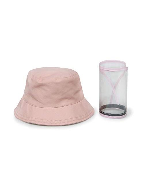 Letusto Protective Facial Mask Safety Face Shield Particulate Respirator Anti Spitting Splash Bucket Hat (Pink)