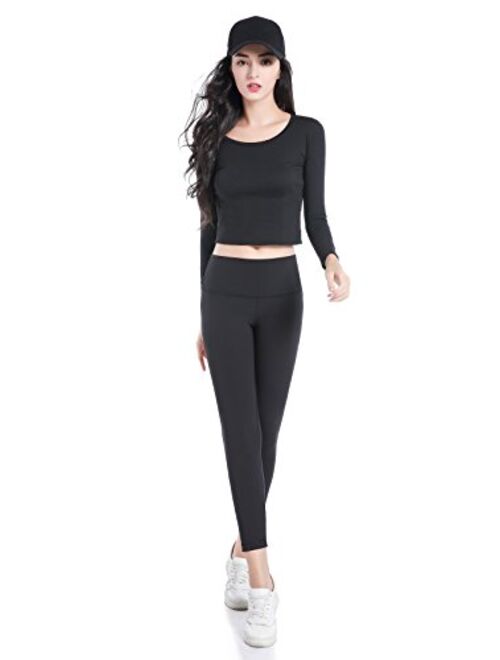 Alice & Belle Women's Classic High Waist Leggings High Rise Pants