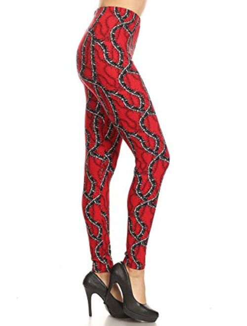 Leggings Depot Women's Ultra Buttery Soft Print Fashion Leggings Batch6