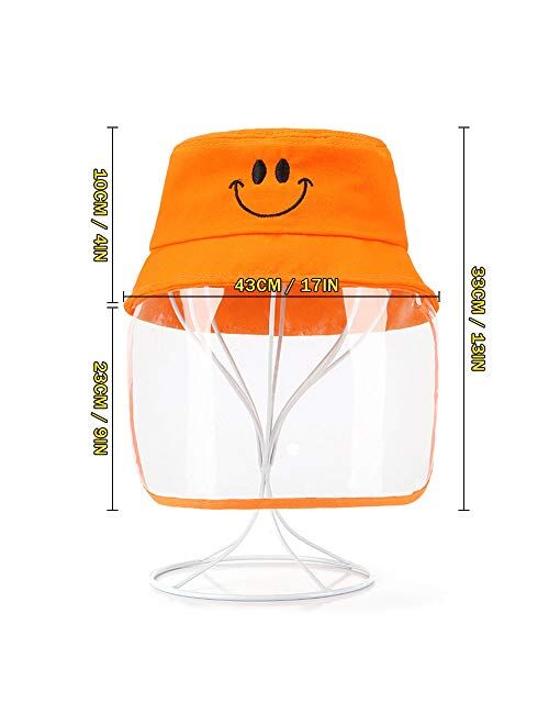 Fisherman Face Shield Hat for Man Woman Kids, Upgraded Foldable Wide Brim Cotton Bucket Hat Beach Cap, Fisherman Hat Cap Suitable for Outdoor Activities UV Protection