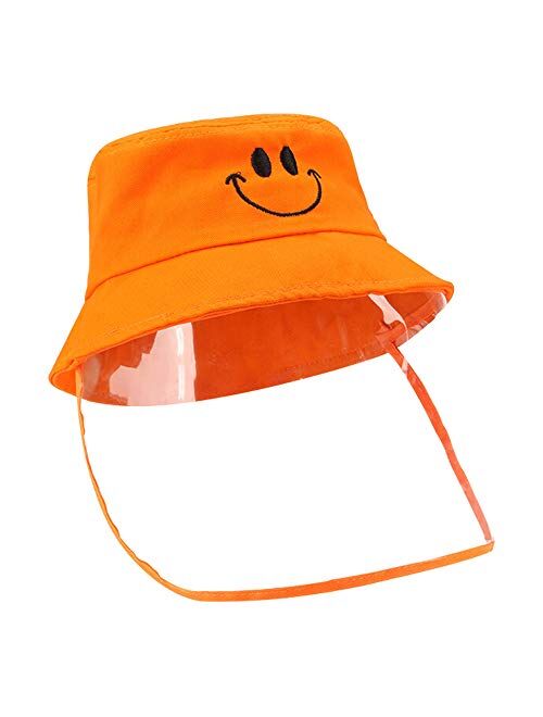 Fisherman Face Shield Hat for Man Woman Kids, Upgraded Foldable Wide Brim Cotton Bucket Hat Beach Cap, Fisherman Hat Cap Suitable for Outdoor Activities UV Protection