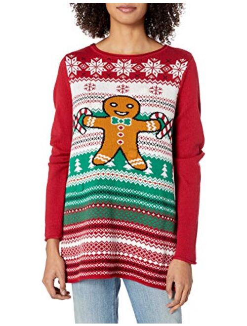 Ugly Christmas Sweater Company Women's Assorted Light-up Pullover Xmas Sweaters with Multi-Colored Led Flashing Lights