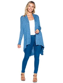 Modern Kiwi Solid Essential Long Cascading Cardigan (S-3XL)