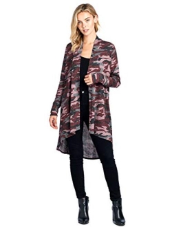 Modern Kiwi Solid Essential Long Cascading Cardigan (S-3XL)