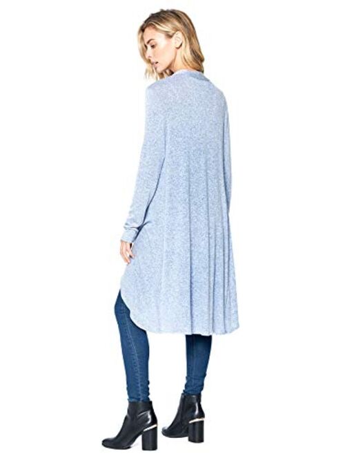 Modern Kiwi Solid Essential Long Cascading Cardigan (S-3XL)