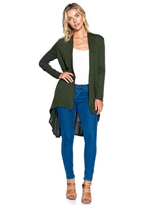 Modern Kiwi Solid Essential Long Cascading Cardigan (S-3XL)