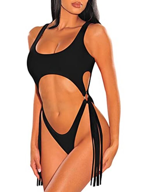 Sovoyontee Women's Sexy One Piece Swimsuits Bikini Bathing Suit