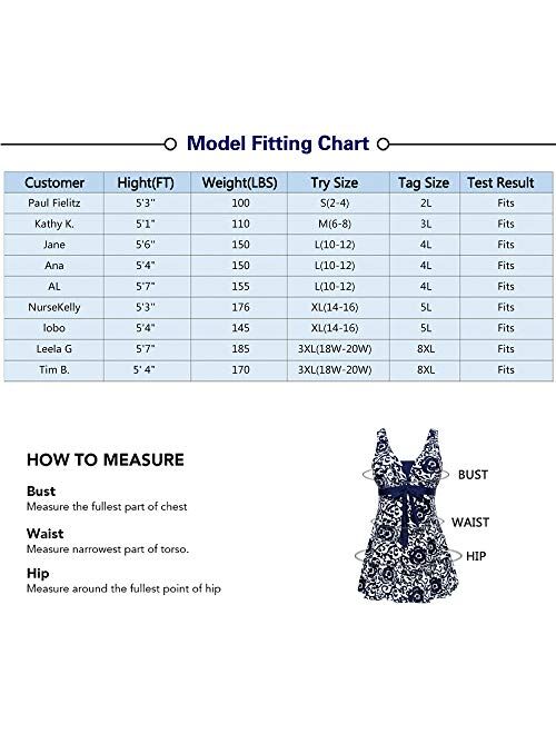 MiYang Women's Plus Size High Waist Printing Swimsuit Bathing Swimwear