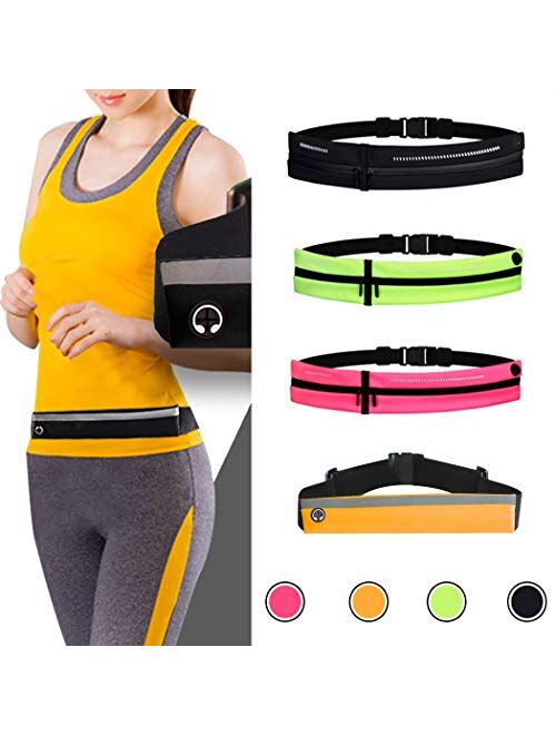 GothicBride Running Belt for Women&Men Waterproof for All Phone Adjustable for 29.5-49 inches