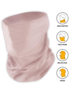 Neck Gaiter Face Mask - Reusable, Washable & Breathable Cloth Cover, Shield, Scarf & Bandana for Dust, UV & Sun Protection