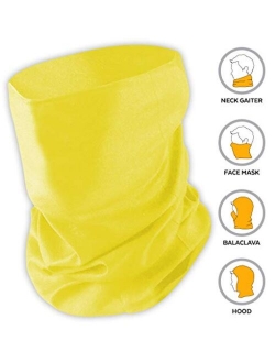 Neck Gaiter Face Mask - Reusable, Washable & Breathable Cloth Cover, Shield, Scarf & Bandana for Dust, UV & Sun Protection