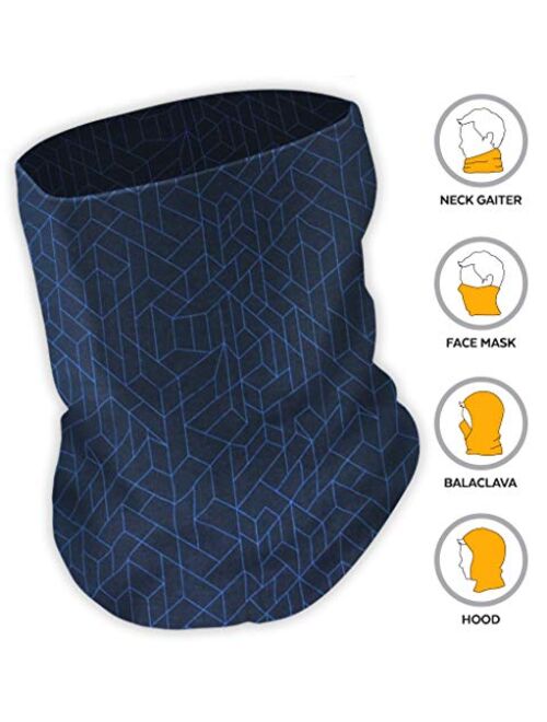 Neck Gaiter Face Mask - Reusable, Washable & Breathable Cloth Cover, Shield, Scarf & Bandana for Dust, UV & Sun Protection