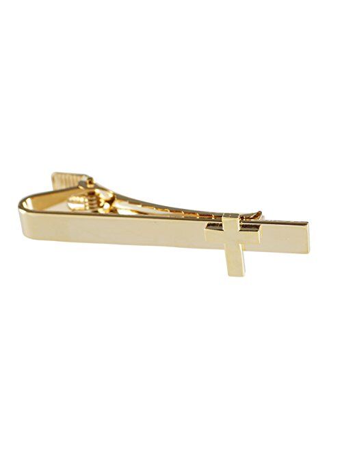 Forge Men's Tie Bar Cross On Flat Bar