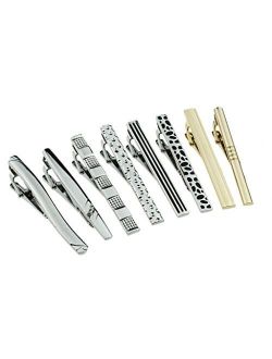 8pc Mens Fashion Tie Clips Bar Set Mix Color (TP-01), By Zakka Republic