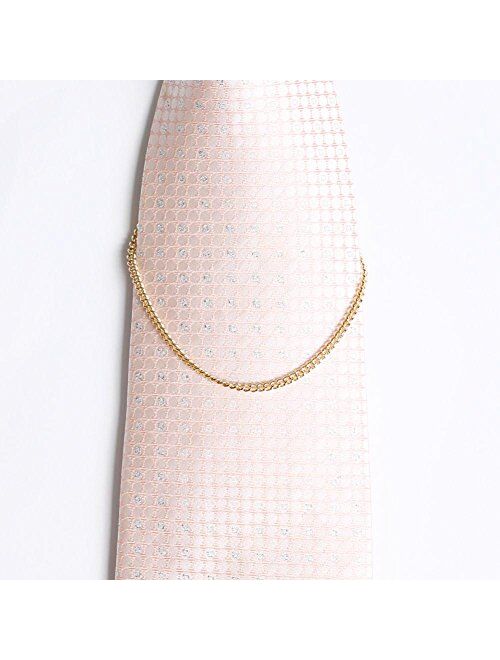 2 Pc Men's Tie Chain Gift Boxed