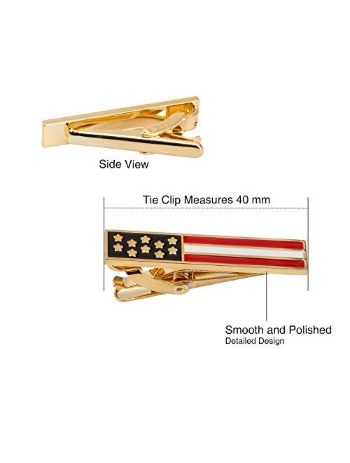 BodyJ4You Tie Clip Pinch Bar Assorted Modern Classic Designs Wedding Father Men Jewelry Gift Box