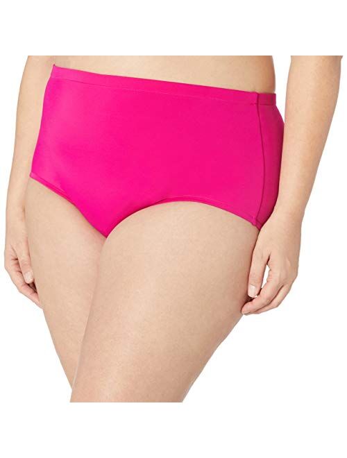 Maxine Of Hollywood Women's High Waist Hipster Bikini Swimsuit Bottom