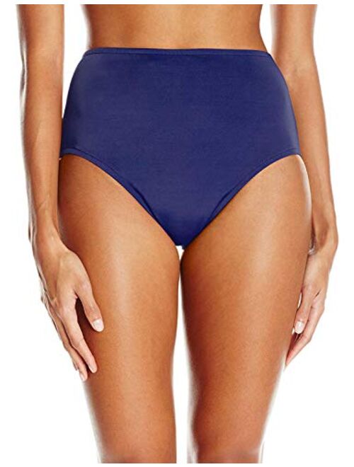 Maxine Of Hollywood Women's High Waist Hipster Bikini Swimsuit Bottom