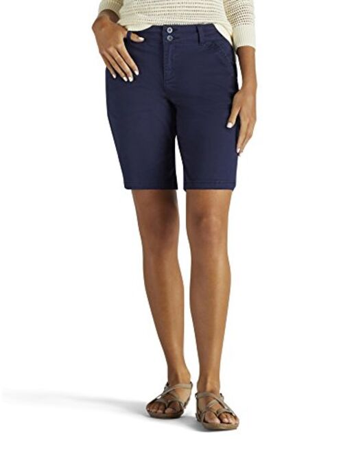 LEE Women's Straight Fit Tailored Chino Bermuda Short