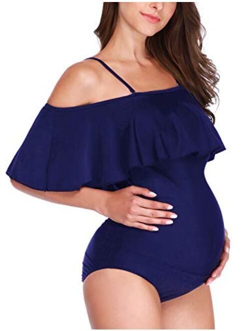 Bhome Maternity Swimwear Womens Bikinis Tankini Summer Swimsuits Pregnancy Beachwear