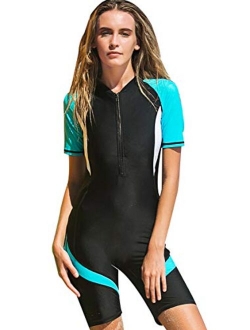 Cokar Short Sleeve One Piece Swimwear Swimsuit