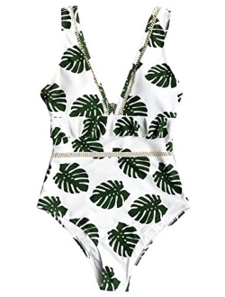 Women's in The Forest One-Piece Swimsuit Beach Swimwear Bathing Suit