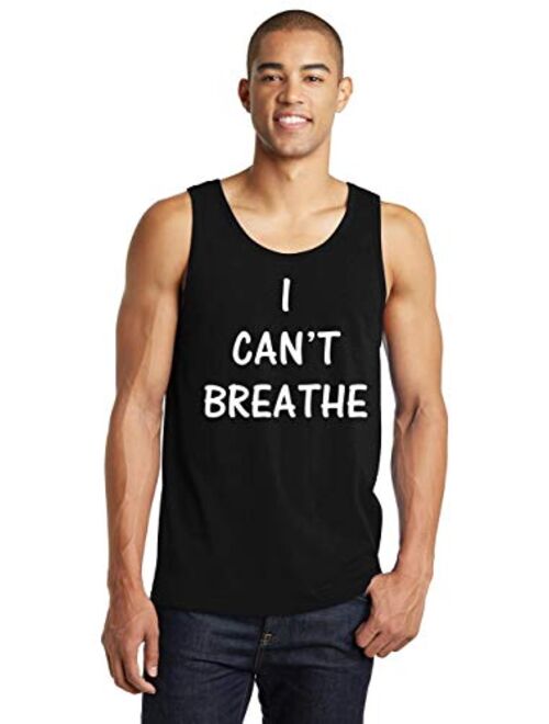 Comical Shirt Men's I Can't Breathe Political Police Choke Shirt Tank Top