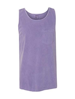 Comfort Colors Men's Preshrunk Left Chest Pocket Tank Top