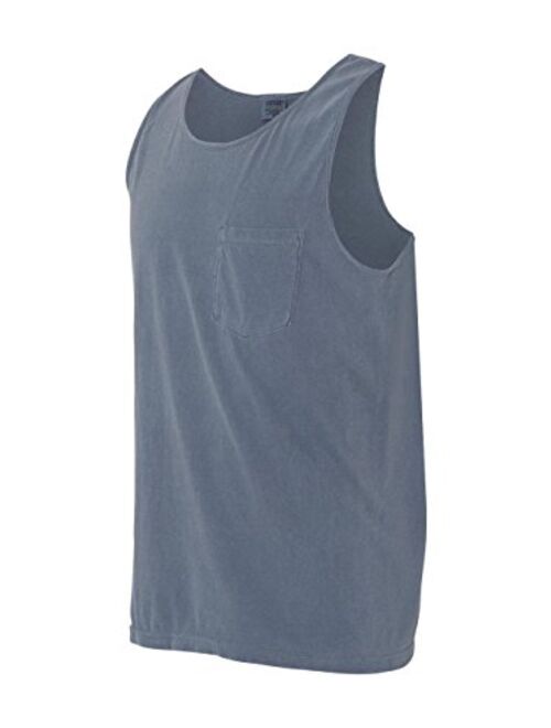 Comfort Colors Men's Preshrunk Left Chest Pocket Tank Top