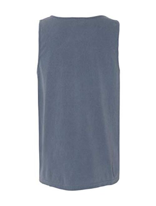 Comfort Colors Men's Preshrunk Left Chest Pocket Tank Top