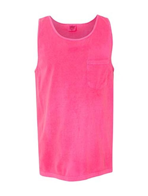 Comfort Colors Men's Preshrunk Left Chest Pocket Tank Top