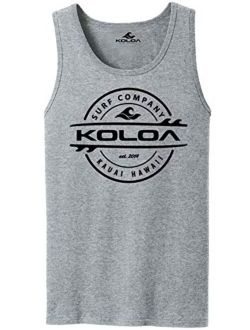 Joe's USA Koloa Surf Thruster Surfboard Logo Tank Tops in 27 Colors. Adult Sizes: S-4XL