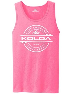 Joe's USA Koloa Surf Thruster Surfboard Logo Tank Tops in 27 Colors. Adult Sizes: S-4XL