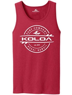 Joe's USA Koloa Surf Thruster Surfboard Logo Tank Tops in 27 Colors. Adult Sizes: S-4XL