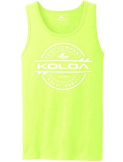 Joe's USA Koloa Surf Thruster Surfboard Logo Tank Tops in 27 Colors. Adult Sizes: S-4XL