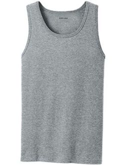 Joe's USA Mens Core Cotton Tank Tops in Adult Sizes: S-4XL