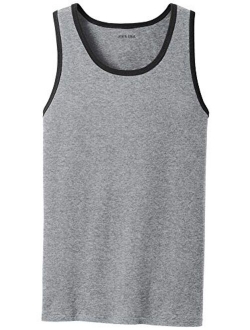 Joe's USA Mens Core Cotton Tank Tops in Adult Sizes: S-4XL