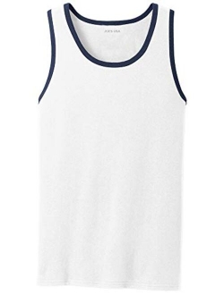 Joe's USA Mens Core Cotton Tank Tops in Adult Sizes: S-4XL